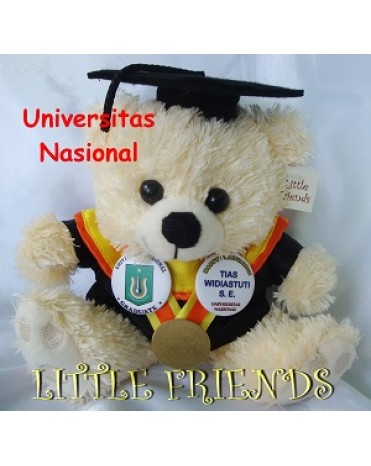 Boneka Wisuda Universitas Nasional - Ekonomi (25 cm)